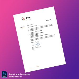 Blank Afghanistan CTG Employment Verification Letter Template (Word/PDF) Document Preview - BlankDocs