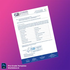 Blank Afghanistan Cinderella Construction Company Employment Verification Letter Template (Word/PDF) Document Preview - BlankDocs