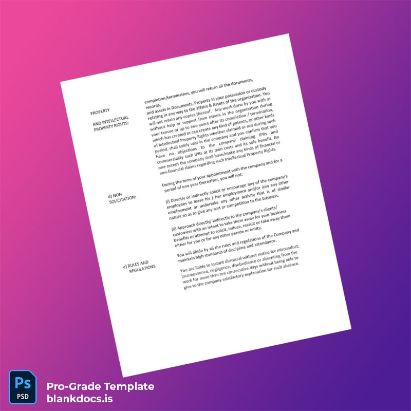 Blank Appointment Letter Template in Word and PDF formats page 3 Document Preview - BlankDocs