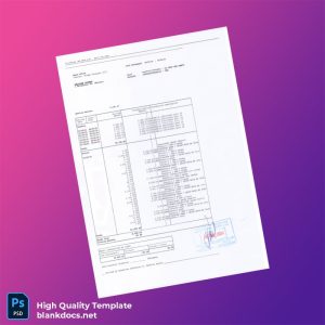 Armenia Converse Bank Statement Template in Word and PDF formats