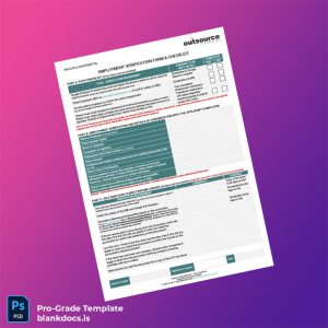 Blank Australia Outsource Financial Employment Verification Letter Template (Word/PDF) Document Preview - BlankDocs