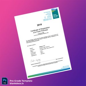 Blank Australia Yarra Ranges Council Registration Certificate Template (Word/PDF) Document Preview - BlankDocs