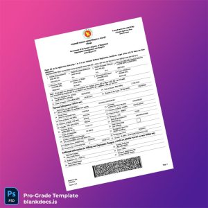 Blank Bangladesh Department of Immigration and Passports Registration Certificate Template (Word/PDF) Document Preview - BlankDocs