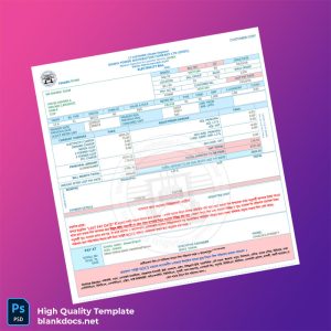 Bangladesh Dhaka Power Distribution Company Editable Utility Bill Template in Word and PDF formats