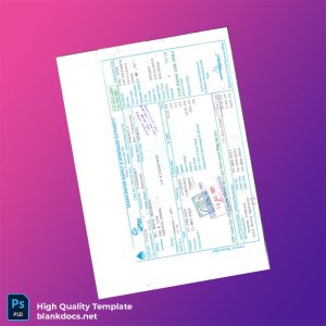 Bangladesh Dhaka Water Supply Sewerage Authority Editable Utility Bill Template in Word and PDF formats