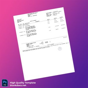 Bangladesh Dutch-Bangla Bank Limited Bank Statement Template in Word and PDF formats