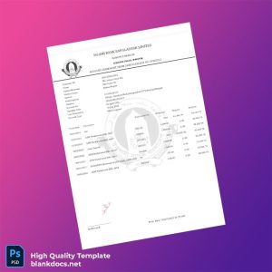 Bangladesh Islami Bank Account Statement Template in Word and PDF formats