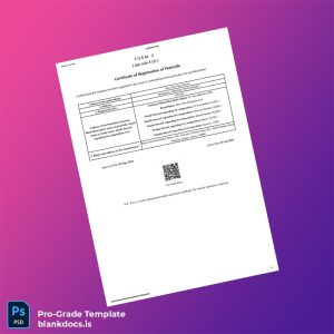 Blank Bangladesh Ministry of Agriculture Registration Certificate Template (Word/PDF) Document Preview - BlankDocs