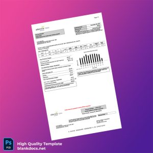 Canada Alectra Utilities Corporation Editable Utility Bill Template in Word and PDF formats