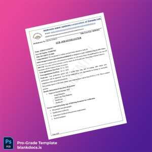 Blank Canada Ambrosia Super Systems Corporation Employment Verification Letter Template (Word/PDF) Document Preview - BlankDocs