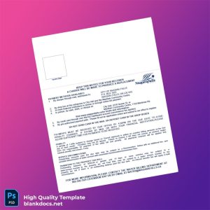 Canada City Of Niagara Falls Editable Water Bill Template in Word and PDF formats