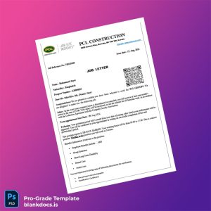 Blank Canada PCL GROUPS Employment Verification Letter Template (Word/PDF) Document Preview - BlankDocs