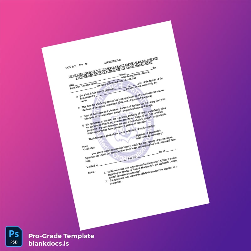 Blank Controller of Procurement Vendor Registration Form Template in Word and PDF formats page 5 Document Preview - BlankDocs