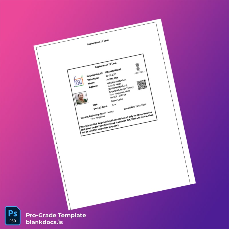 Blank Country Registration Certificate Template in Word and PDF formats page 5 Document Preview - BlankDocs
