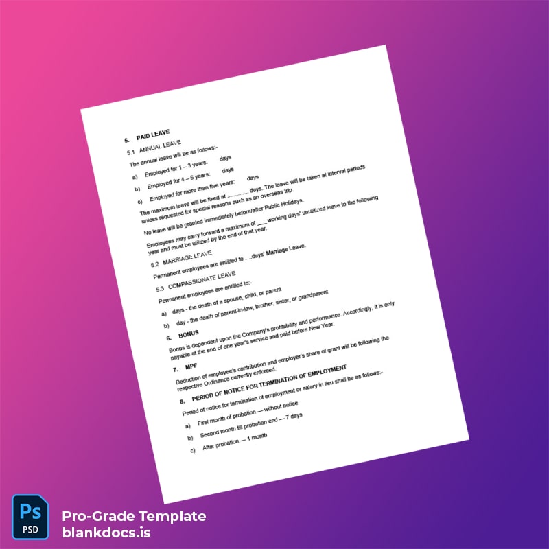 Blank Custom Letter of Appointment Employment Verification Letter Template in Word and PDF formats page 2 Document Preview - BlankDocs