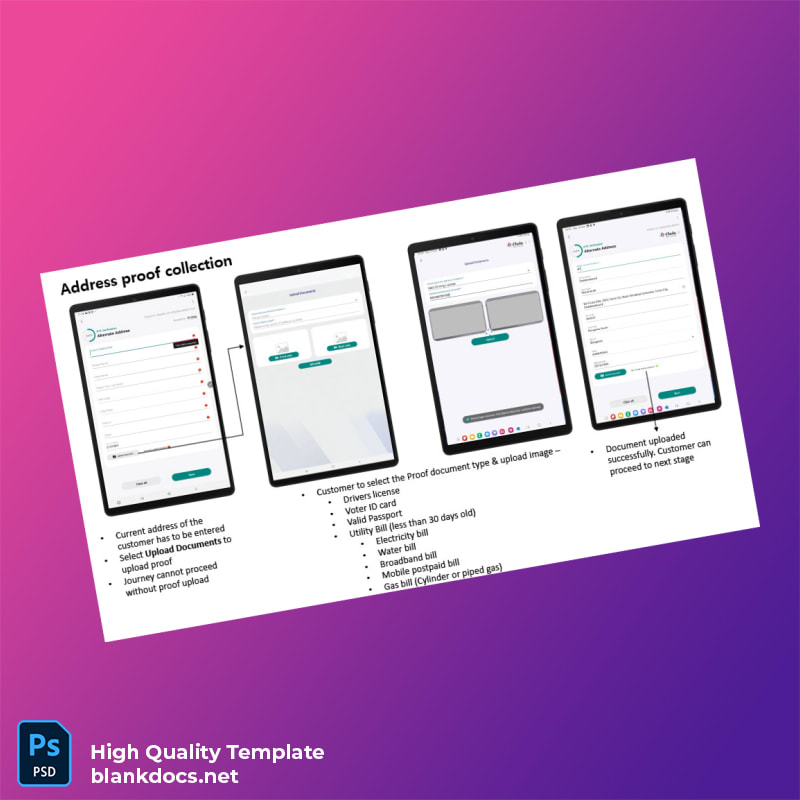 Editable App Features Document Template in Word and PDF formats page 2