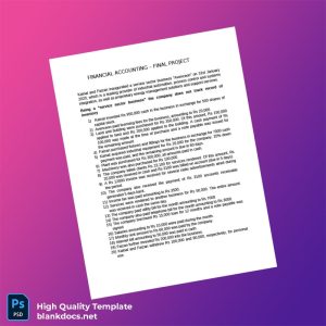 Editable Financial Accounting Template in Word and PDF formats