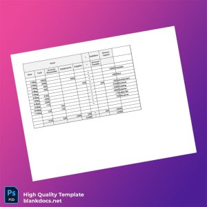 Editable Financial Ledger Template in Word and PDF formats