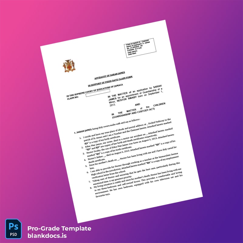 Blank Employment Verification Letter for Sarah James Template (Word/PDF) Document Preview - BlankDocs