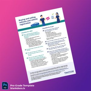 Blank Finland Traficom Vehicle Registration Certificate Template (Word/PDF) Document Preview - BlankDocs