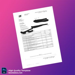 France Crédit Agricole Bank Statement Template in Word and PDF formats