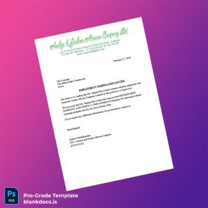 Blank Ghana Anokye Joshua African Company Limited Employment Verification Letter Template (Word/PDF) Document Preview - BlankDocs