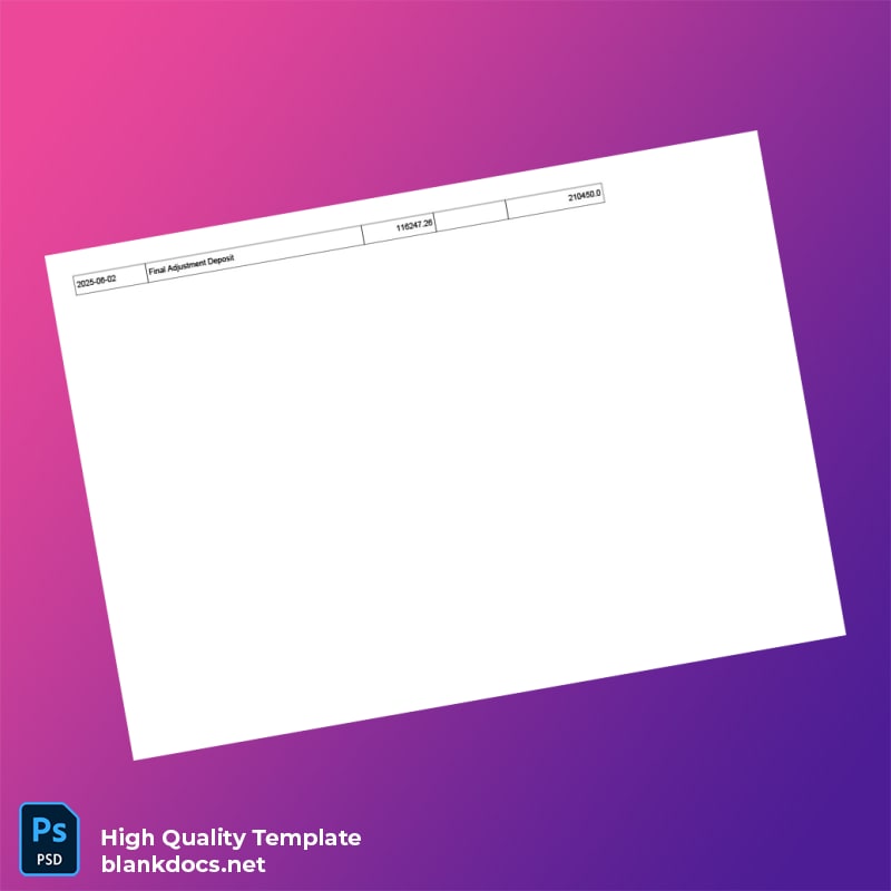 Ghana Bank Statement Template in Word and PDF formats page 7