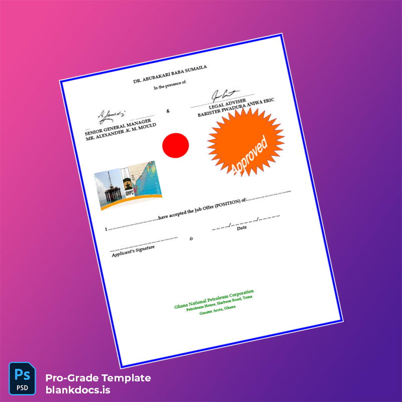 Blank Ghana National Petroleum Corporation Employment Verification Letter Template in Word and PDF formats page 6 Document Preview - BlankDocs