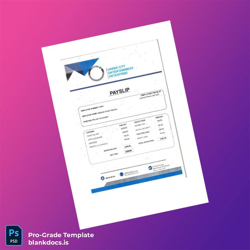 Blank Ghana UNDER CITY ENTERTAINMENT ENTERPRISE Employment Verification Letter Template in Word and PDF formats page 3 Document Preview - BlankDocs