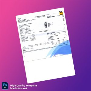 Hungary TIG Z Zrt Editable Utility Bill Template in Word and PDF formats