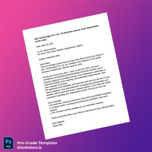 Blank India ABC Technologies Pvt Ltd Employment Verification Letter Template (Word/PDF) Document Preview - BlankDocs