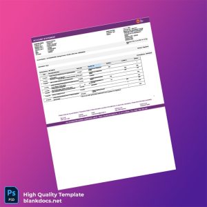 India AU Abhi Bank Statement Template in Word and PDF formats