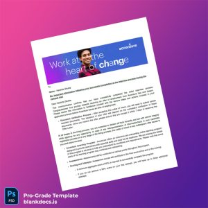 Blank India Accenture Employment Verification Letter Template (Word/PDF) Document Preview - BlankDocs