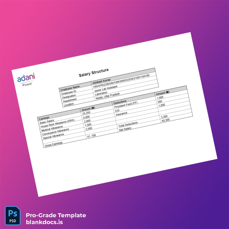 Blank India Adani Employment Verification Letter Template in Word and PDF formats page 4 Document Preview - BlankDocs