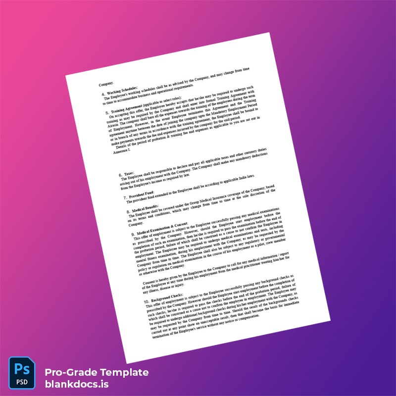 Blank India AirAsia Employment Verification Letter Template in Word and PDF formats page 2 Document Preview - BlankDocs