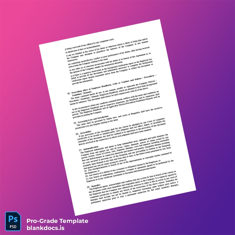 Blank India AirAsia Employment Verification Letter Template in Word and PDF formats page 5 Document Preview - BlankDocs