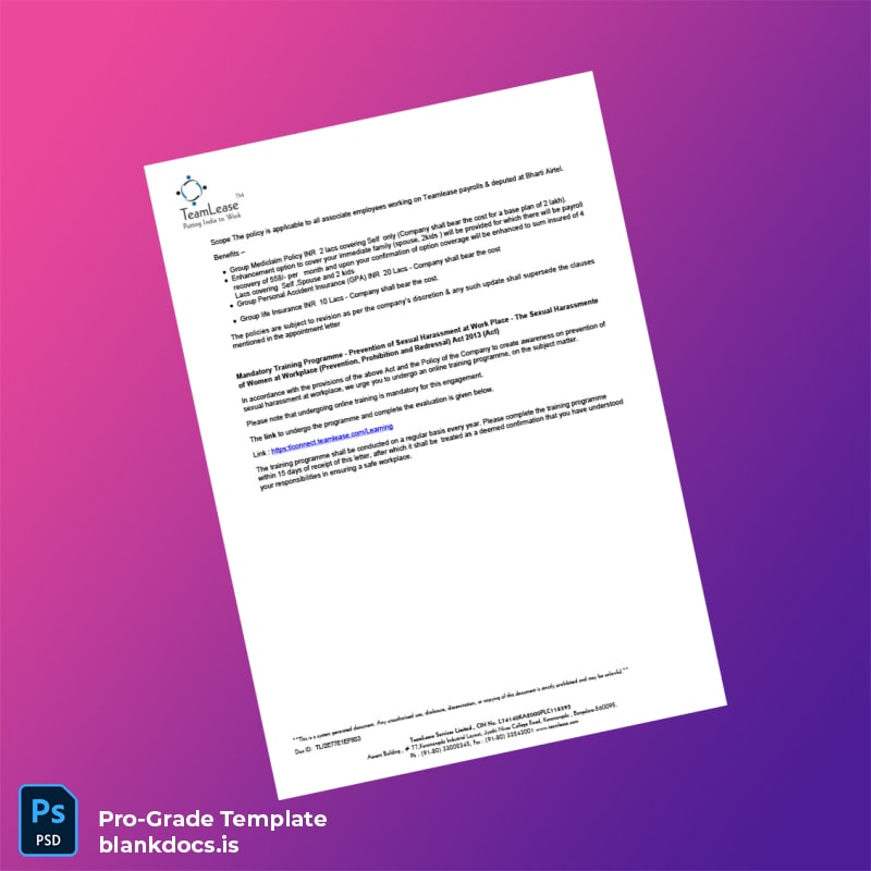 Blank India Aman Singla Employment Verification Letter Template in Word and PDF formats page 6 Document Preview - BlankDocs