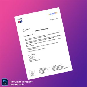 Blank India Angel One Limited Relieving and Experience Letter Template (Word/PDF) Document Preview - BlankDocs