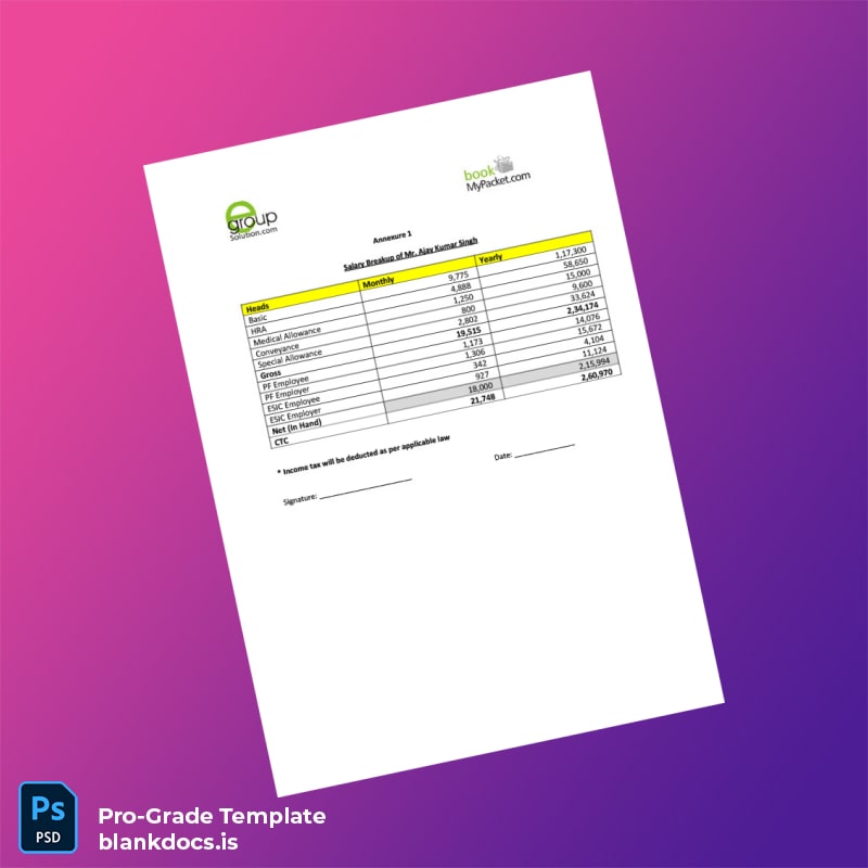 Blank India BMP eGroup Solution Pvt Ltd Employment Verification Letter Template in Word and PDF formats page 3 Document Preview - BlankDocs