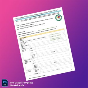 Blank India CERSAI CKYC FI Registration Form Template (Word/PDF) Document Preview - BlankDocs