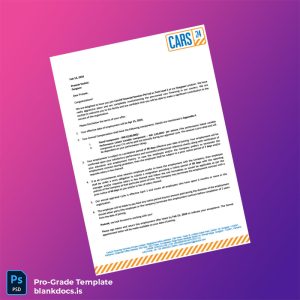 Blank India Cars24 Financial Services Employment Verification Letter Template (Word/PDF) Document Preview - BlankDocs