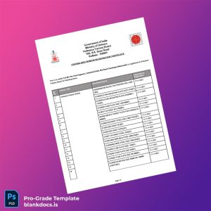 Blank India Centralised Vendor Registration Certificate Template (Word/PDF) Document Preview - BlankDocs