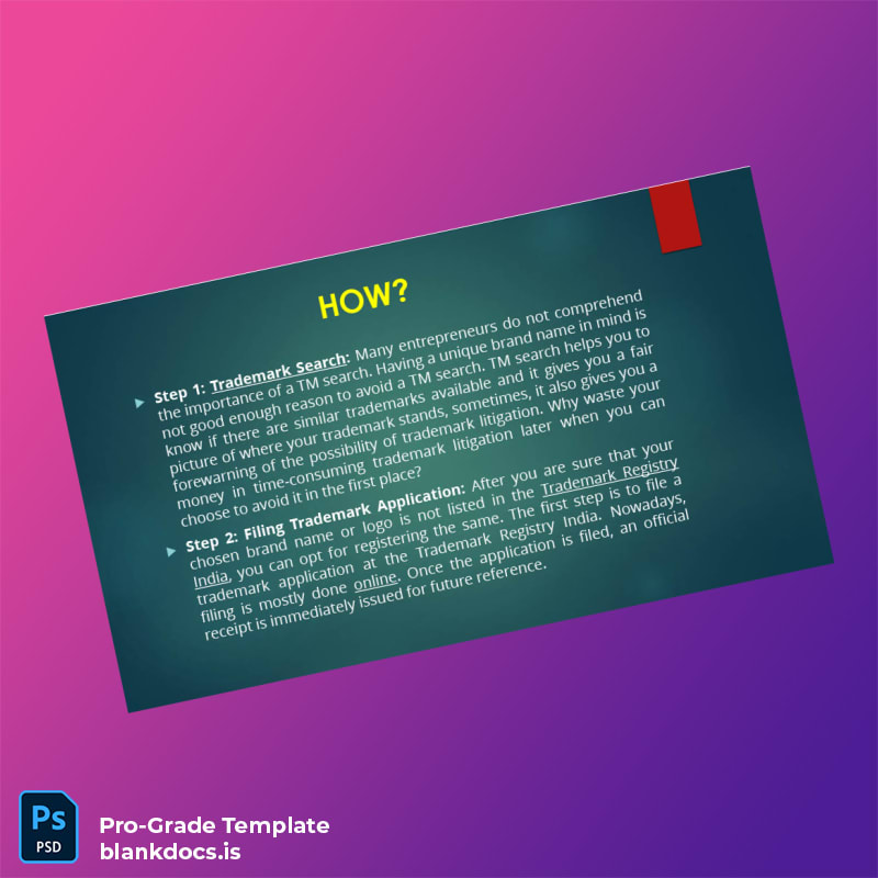 Blank India Controller General of Patents Trade Marks Industrial Designs Registration Certificate Template in Word and PDF formats page 3 Document Preview - BlankDocs