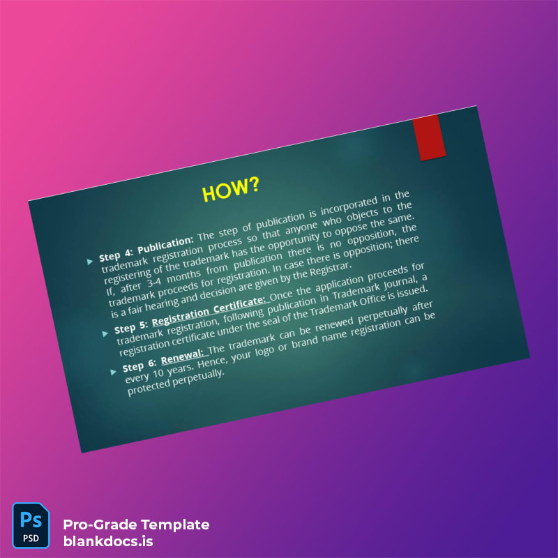 Blank India Controller General of Patents Trade Marks Industrial Designs Registration Certificate Template in Word and PDF formats page 5 Document Preview - BlankDocs