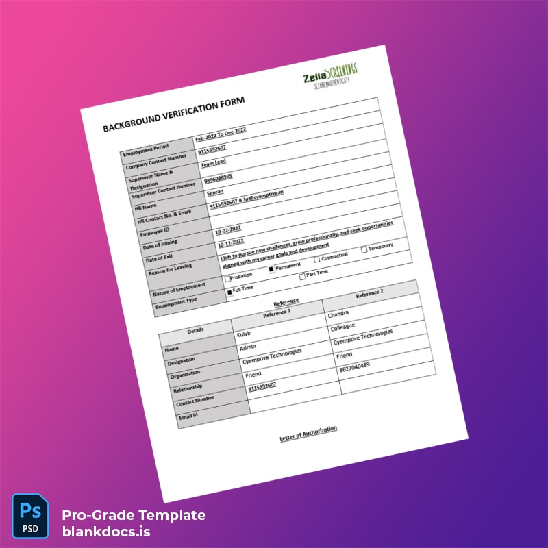 Blank India Cyemptive Technologies Employment Verification Letter Template in Word and PDF formats page 2 Document Preview - BlankDocs