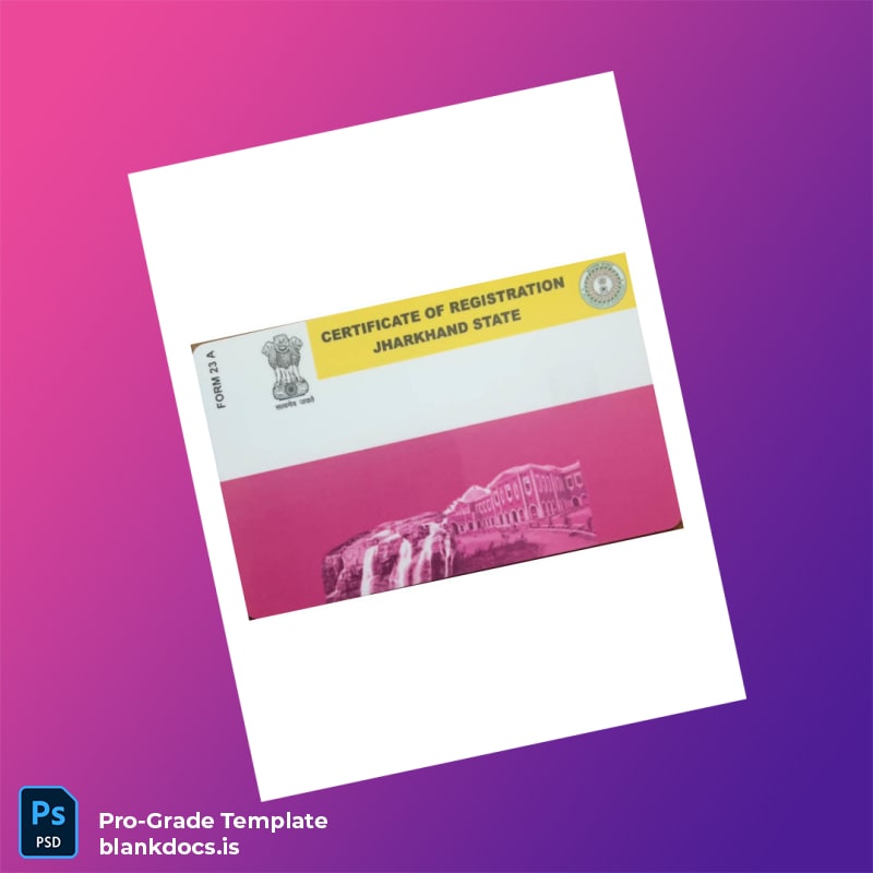 Blank India DTO Certificate of Registration Template in Word and PDF formats page 2 Document Preview - BlankDocs