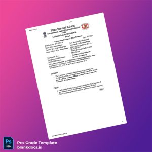 Blank India Department of Labour Registration Certificate Template (Word/PDF) Document Preview - BlankDocs