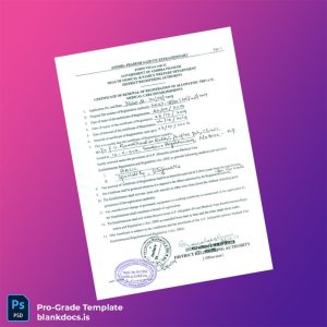 Blank India District Registering Authority Hospital Registration Certificate Template (Word/PDF) Document Preview