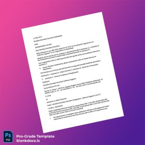 Blank India Foray Software Employment Verification Letter Template (Word/PDF) Document Preview - BlankDocs