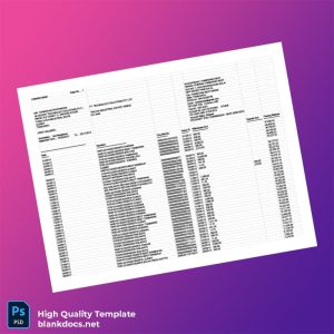 India Gannara Bank Statement Template in Word and PDF formats